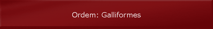 Ordem: Galliformes